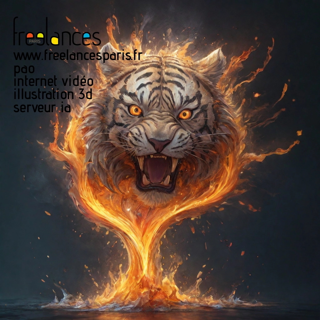 Pao mise en page internet vidéo illustration 3d serveur IA générative AI freelance paris studio de création magazines lucyi3a0